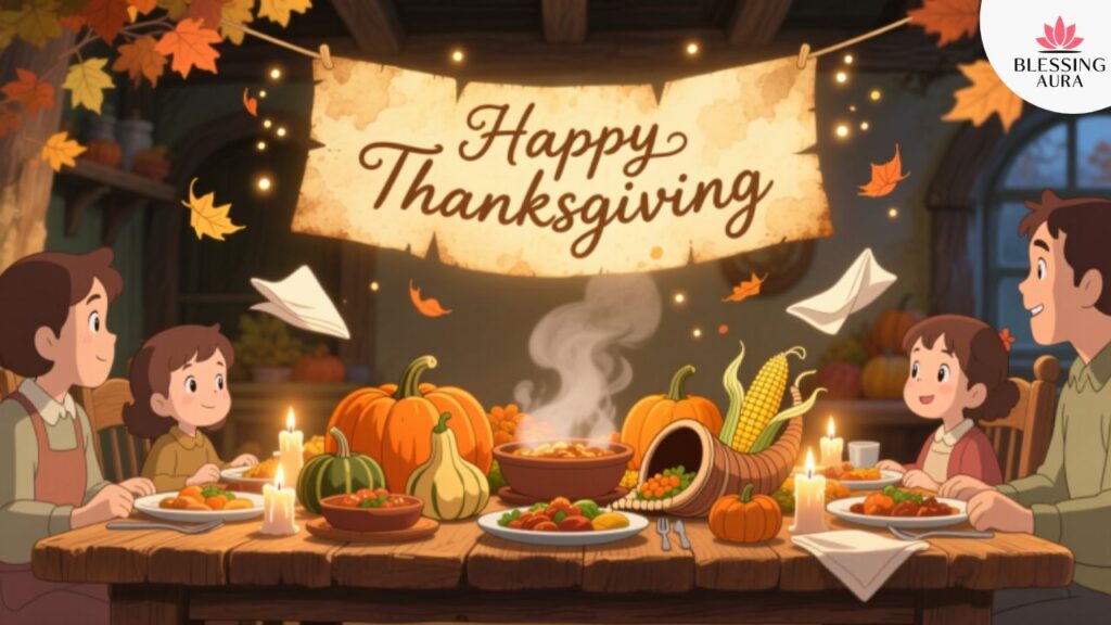 Wishing you happy thanksgiving blessings gif