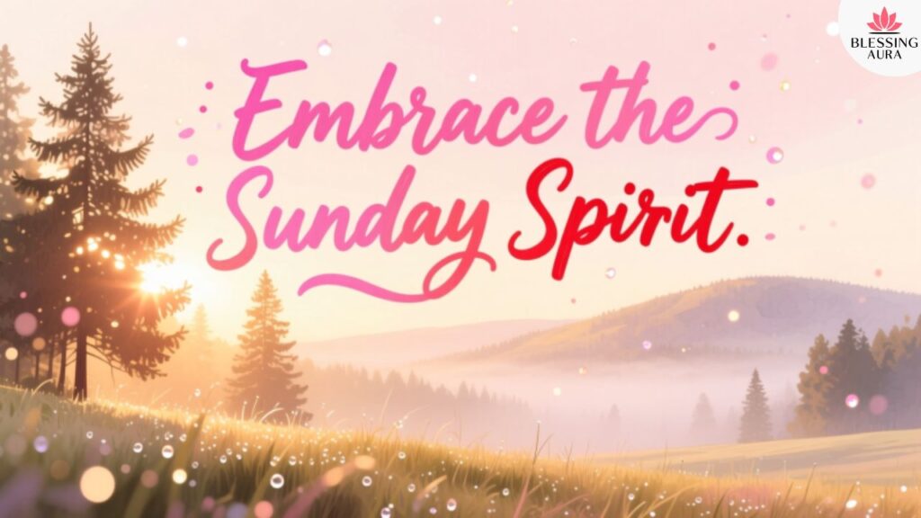 Inspirational Good Morning Sunday Blessings