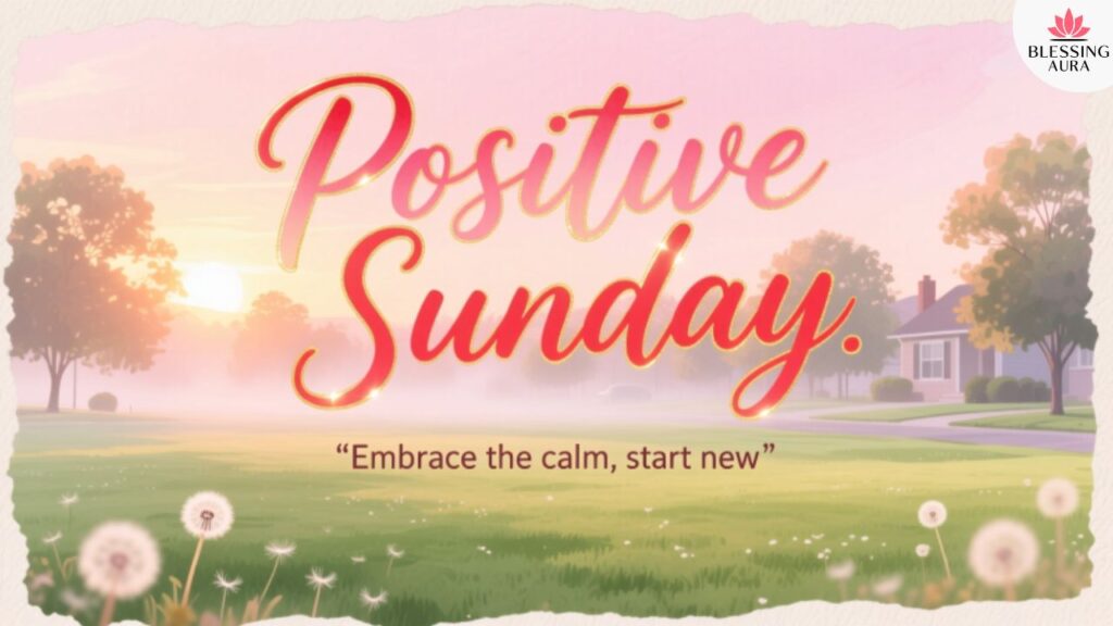 Positive Good Morning Sunday Blessing