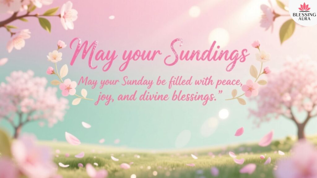 Religious Good Morning Sunday Blessings Quotes