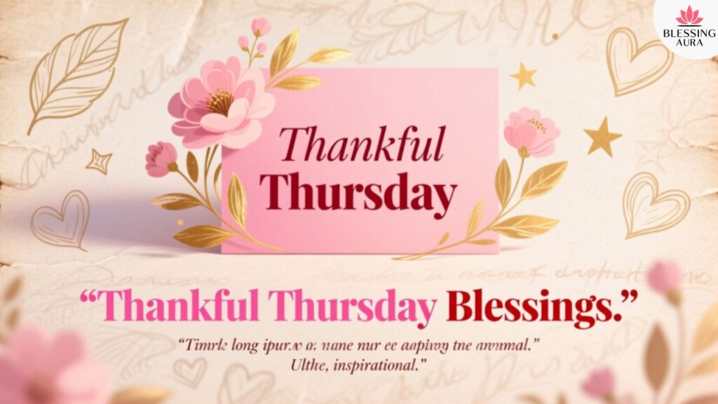 Thankful Thursday Blessings