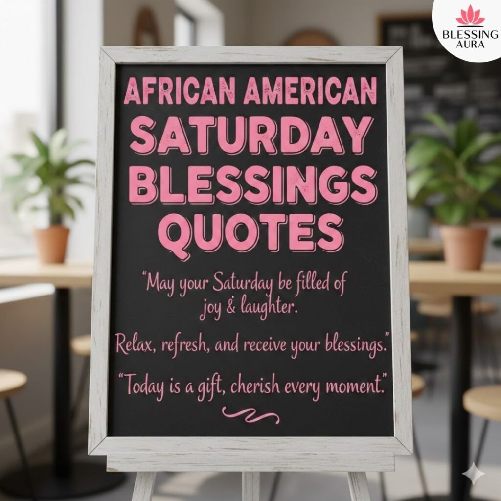 African American Saturday Blessings Quotes