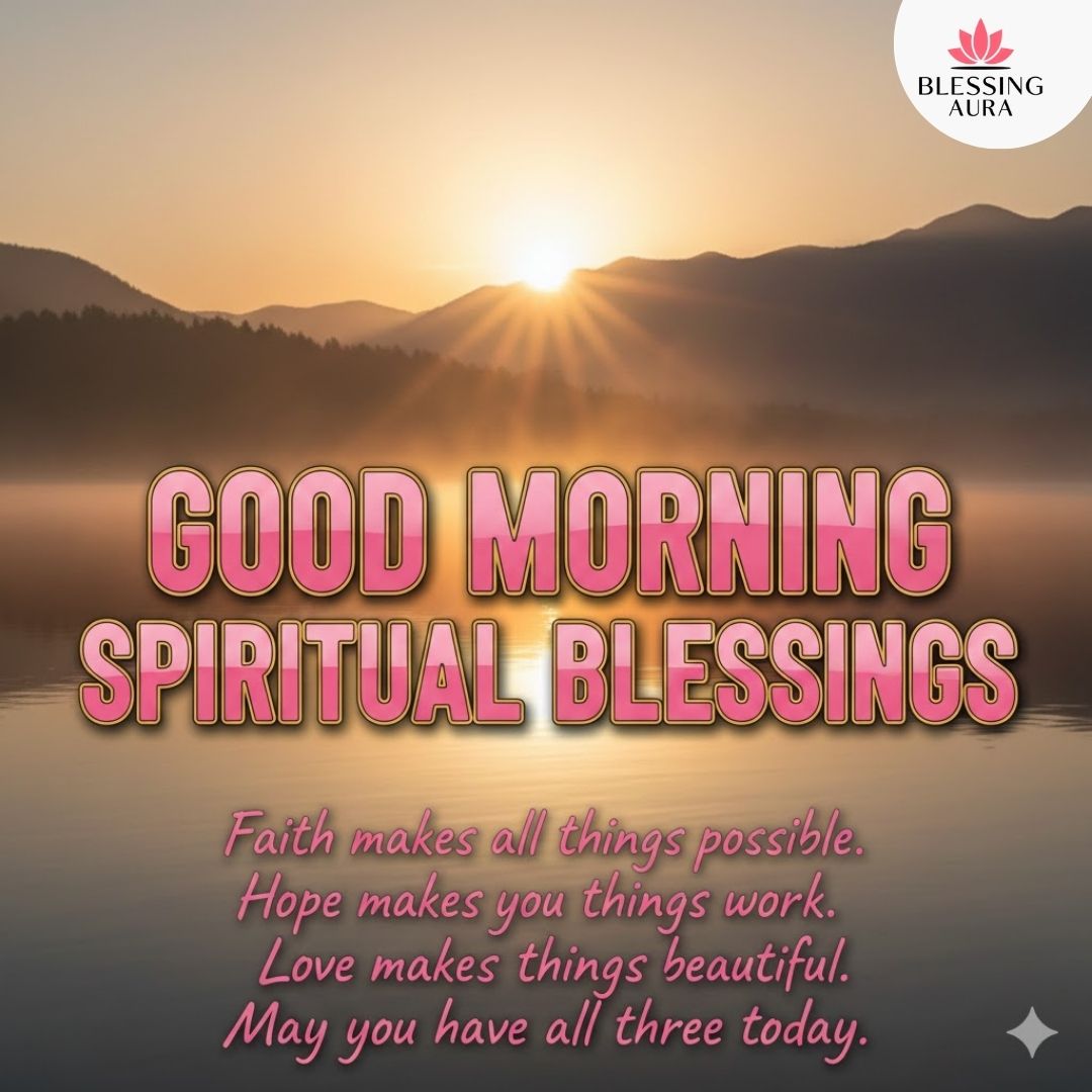 Good Morning Spiritual Blessings