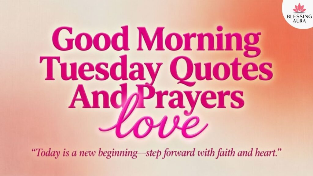 Good Morning Tuesday Quotes And Prayers