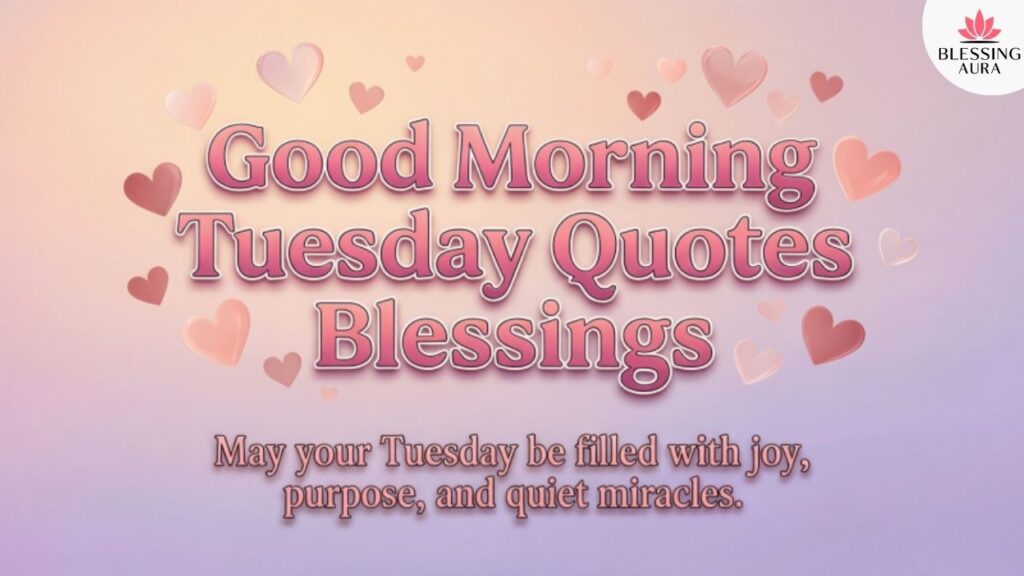 Good Morning Tuesday Quotes Blessings
