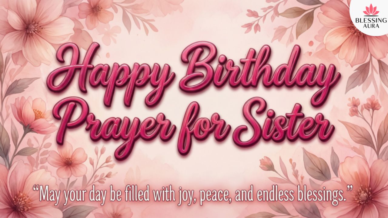 Birthday Prayer for Sister