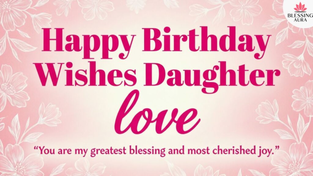 Happy Birthday Wishes for Daughter