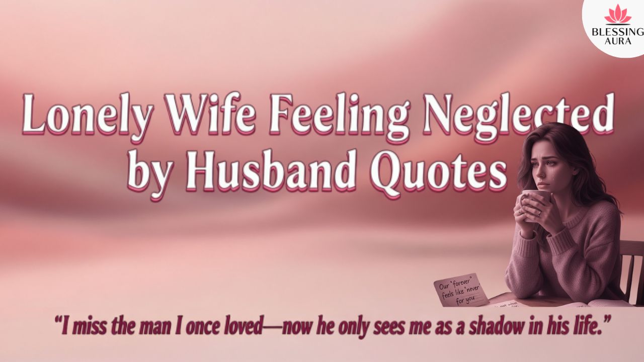 Lonely Wife Feeling Neglected by Husband Quotes