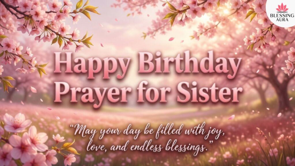 Powerful Happy Birthday Prayer for My Sister
