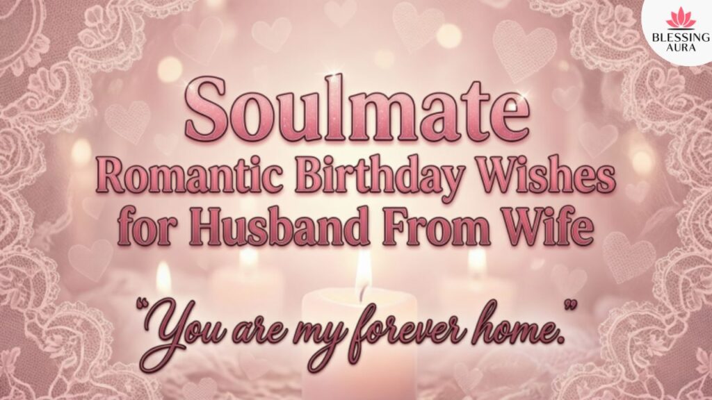 Soulmate Romantic Birthday Wishes for Husband From Wife
