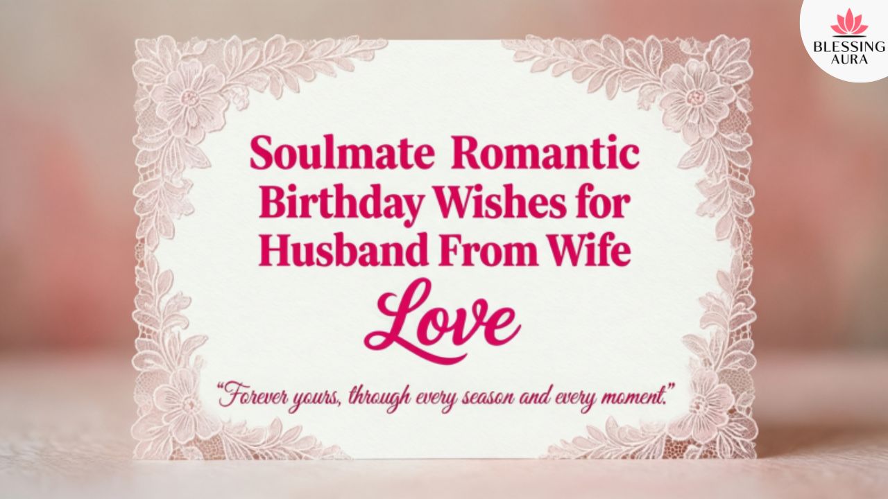 Soulmate Romantic Birthday Wishes for Husband From Wife